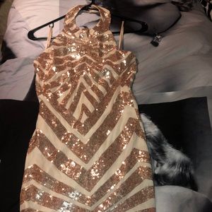 Glittery Gold Prom dress